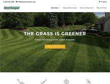 Tablet Screenshot of mylawnkeeper.com